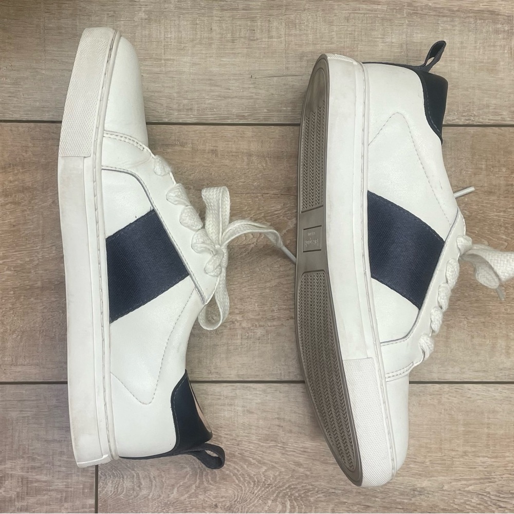 Kate Spade Adorn White and Black Leather Sneakers - Size 8 - Picture 12 of 13